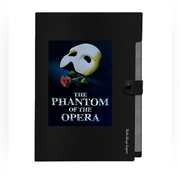 Phantom of the Opera Expanding File with 8 Pockets, Accordion File Organizer. - Picture 1 of 5